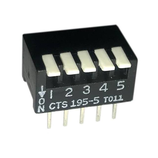 195-5MS SWITCH PIANO DIP SPST 50MA 24V