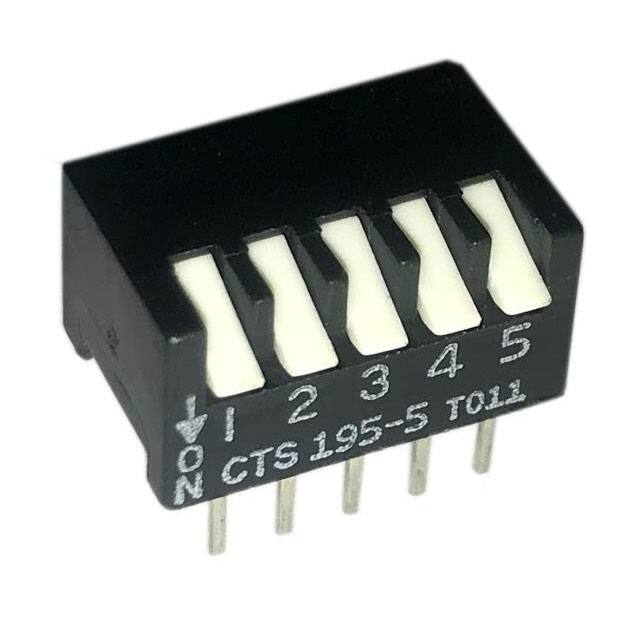 195-5MSN SWITCH PIANO DIP SPST 50MA 24V