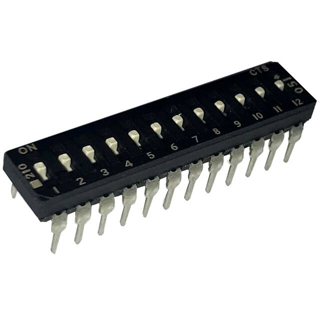 210-12LPSD SWITCH SLIDE DIP SPST 100MA 20V