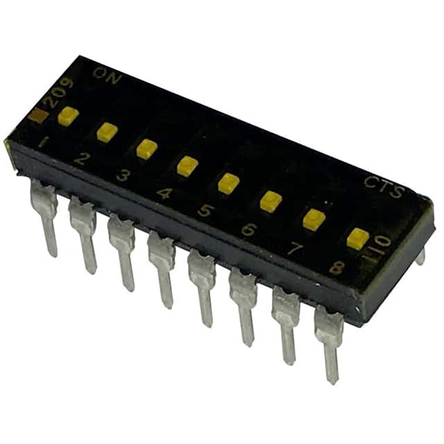 209-8LPSTF SWITCH SLIDE DIP SPST 100MA 20V