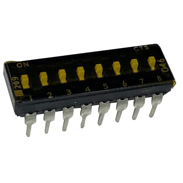 209-8MSTD SWITCH SLIDE DIP SPST 100MA 20V