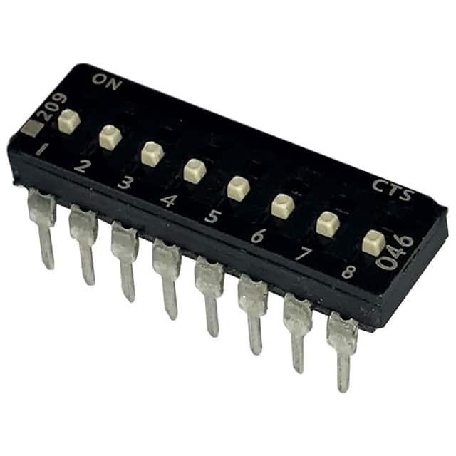 209-8MSF SWITCH SLIDE DIP SPST 100MA 20V