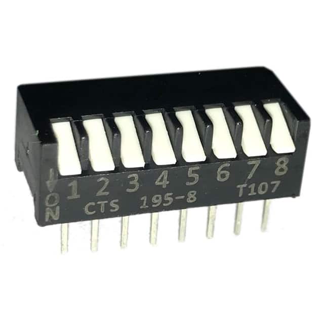 195-8MSN SWITCH PIANO DIP SPST 50MA 24V
