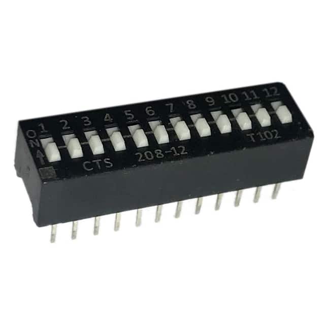208-12S SWITCH SLIDE DIP SPST 50MA 24V