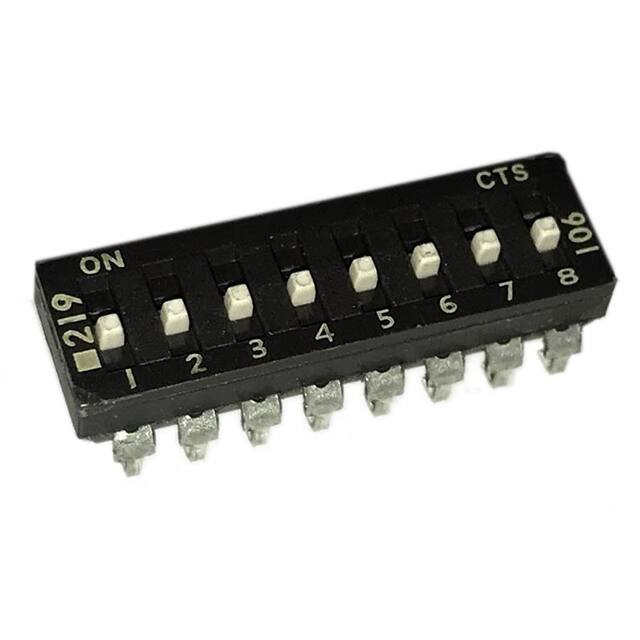 219-8ESJF SWITCH SLIDE DIP SPST 100MA 20V