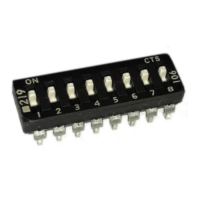 219-8MSJ SWITCH SLIDE DIP SPST 100MA 20V