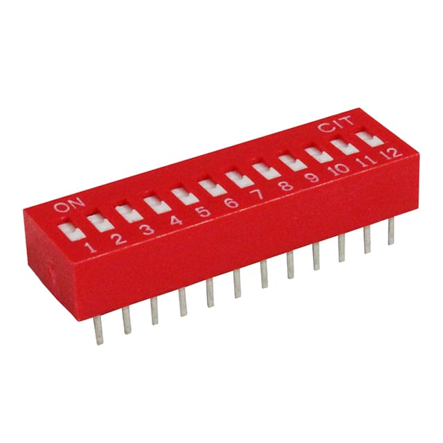KG12R SWITCH SLIDE DIP 12POS 25MA 24V