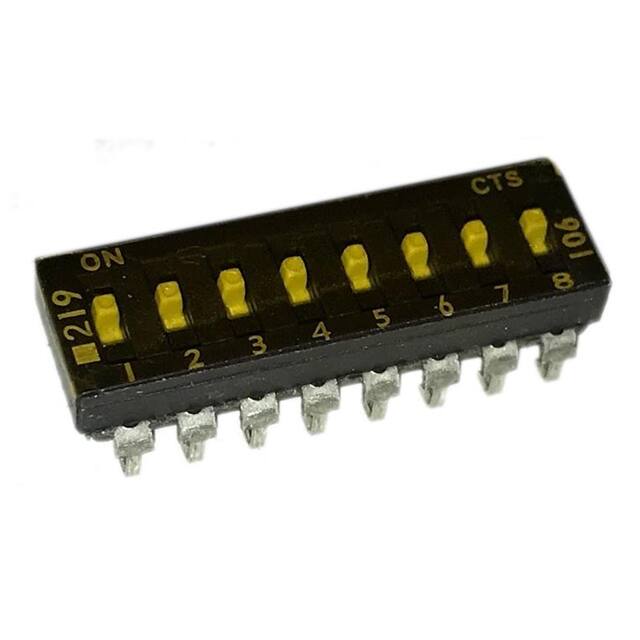219-8MSTJ SWITCH SLIDE DIP SPST 100MA 20V