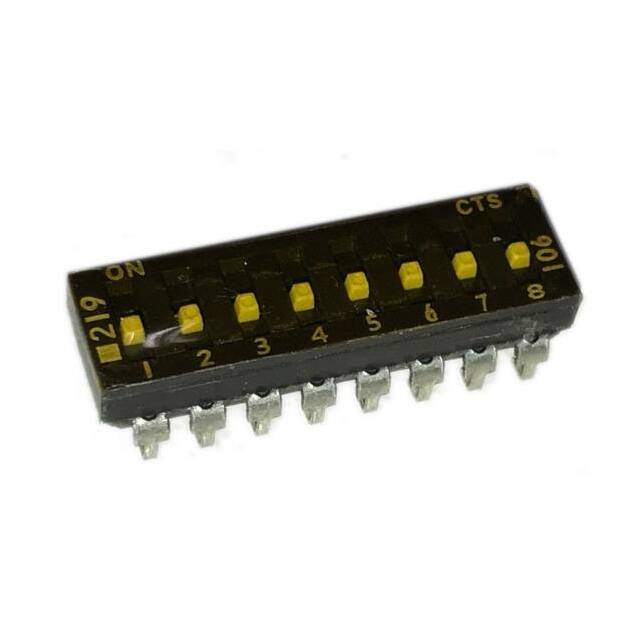 219-8MSTJF SWITCH SLIDE DIP SPST 100MA 20V