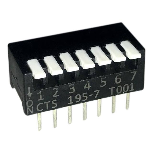 195-7MST SWITCH PIANO DIP SPST 50MA 24V