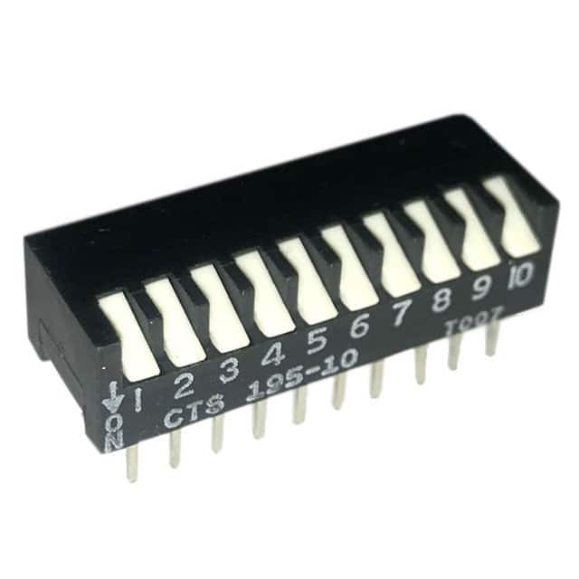 195-10MSN SWITCH PIANO DIP SPST 50MA 24V