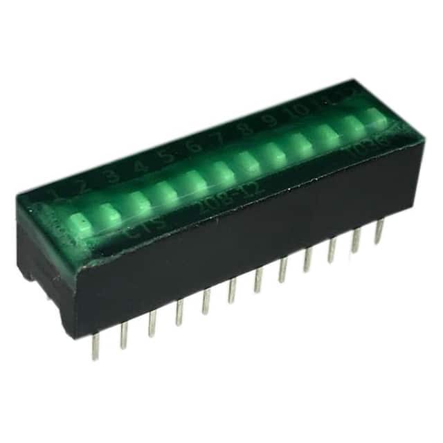 208-12ST SWITCH SLIDE DIP SPST 50MA 24V