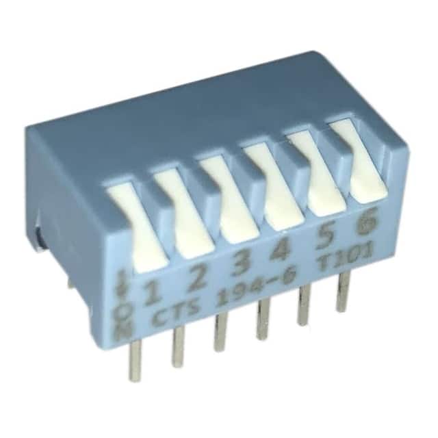 194-6MSN SWITCH PIANO DIP SPST 50MA 24V