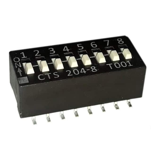 204-8S SWITCH SLIDE DIP SPST 50MA 24V