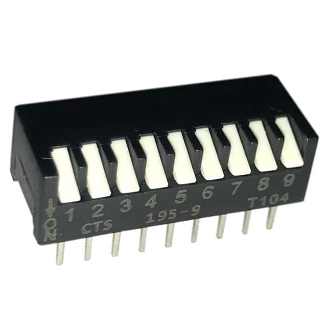 195-9MSN SWITCH PIANO DIP SPST 50MA 24V