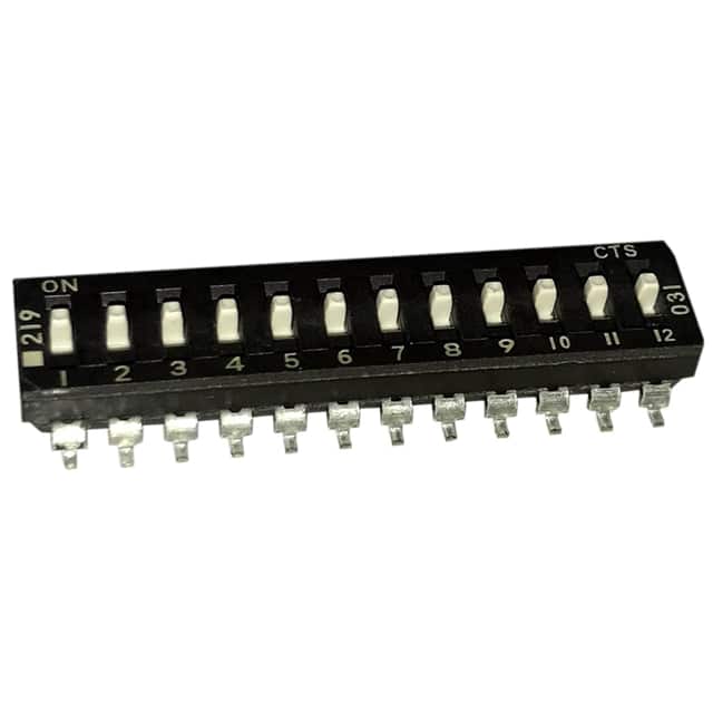 219-12ES SWITCH SLIDE DIP SPST 100MA 20V