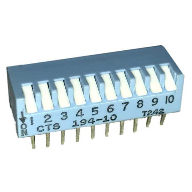 194-10MSN SWITCH PIANO DIP SPST 50MA 24V