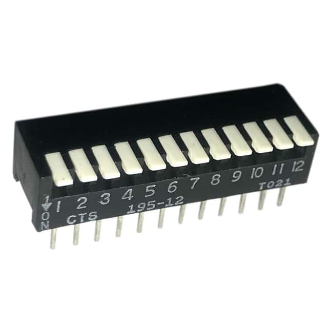 195-12MS SWITCH PIANO DIP SPST 50MA 24V