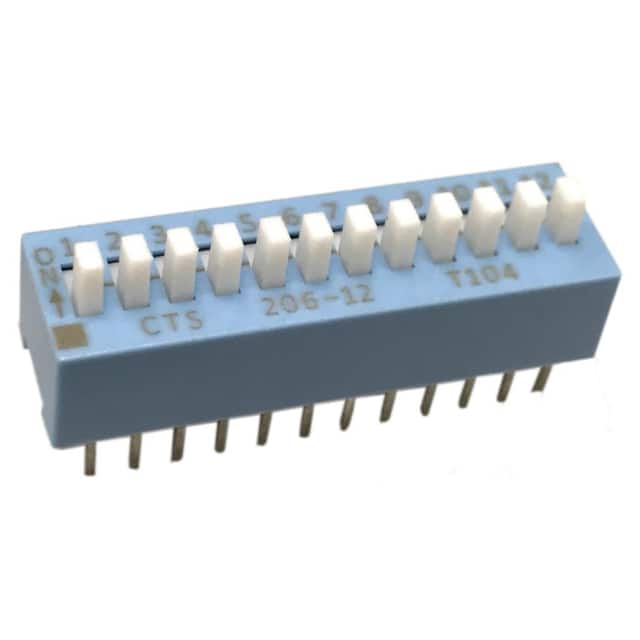 206-12E SWITCH SLIDE DIP SPST 50MA 24V