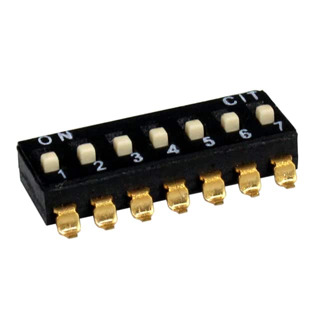 KJ07EXT SWITCH SLIDE DIP 7POS 25MA 24V