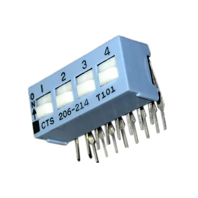206-214RAS SWITCH SLIDE DIP DPST 50MA 24V