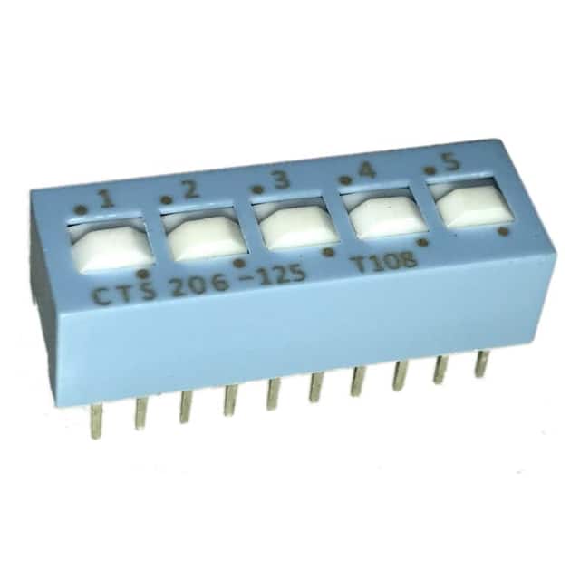 206-125S SWITCH SLIDE DIP SPDT 50MA 24V