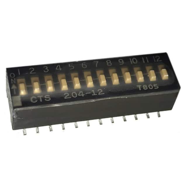 204-12ST SWITCH SLIDE DIP SPST 50MA 24V
