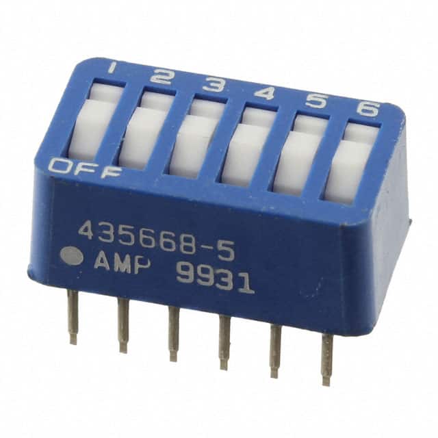 5435668-5 SWITCH DIP SPST 6POS GOLD
