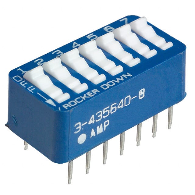 3-5435640-8 SWITCH DIP 7POS SEALED GOLD