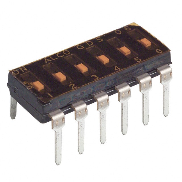 GDS06 SWITCH SLIDE DIP SPST 25MA 24V