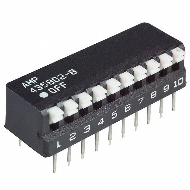 435802-8 SWITCH PIANO DIP SPST 25MA 24V