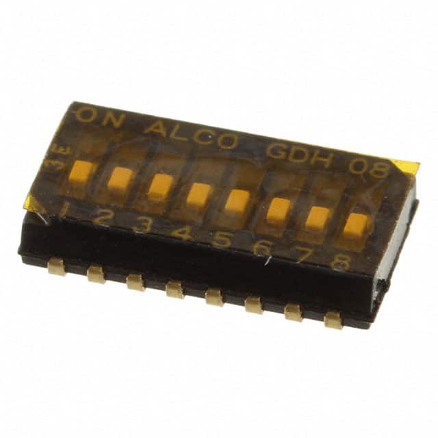 GDH08SA04 SWITCH SLIDE DIP SPST 25MA 24V