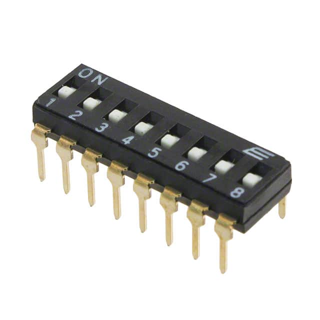 KAJ08SHGT SWITCH SLIDE DIP SPST 25MA 24V
