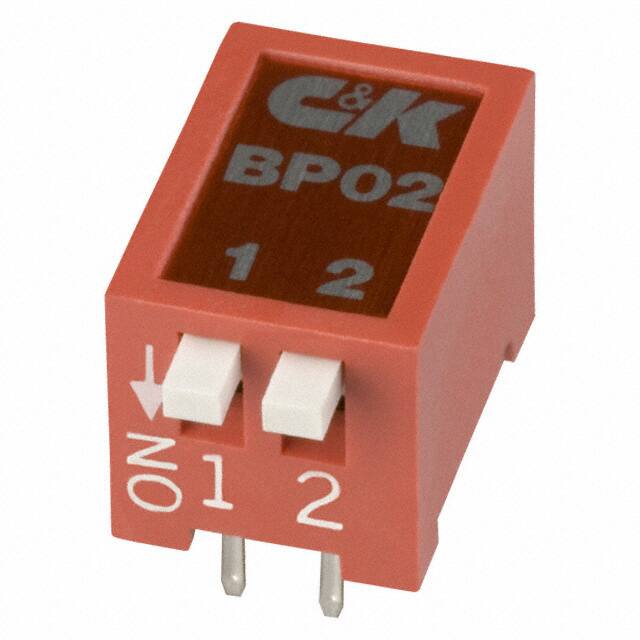 BP02YT SWITCH SLIDE DIP SPST 100MA 5V