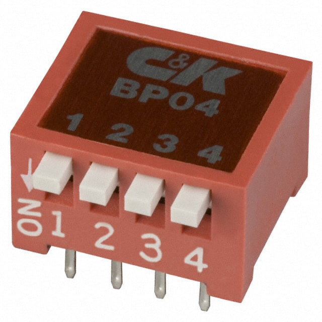 BP04YT SWITCH SLIDE DIP SPST 100MA 5V