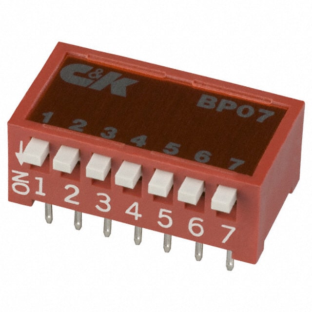 BP07YT SWITCH SLIDE DIP SPST 100MA 5V