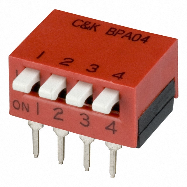 BPA04K SWITCH PIANO DIP SPST 100MA 5V