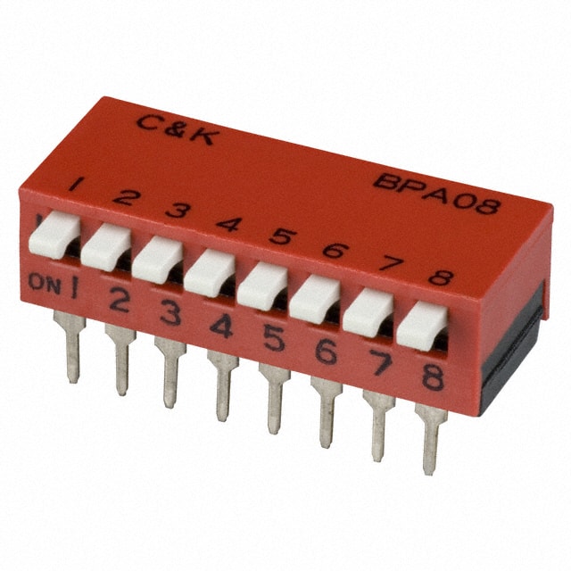 BPA08K SWITCH PIANO DIP SPST 100MA 5V