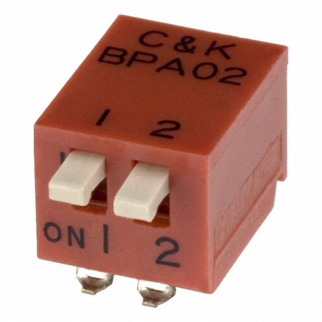 BPA02SK SWITCH PIANO DIP SPST 100MA 5V