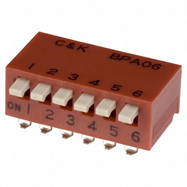 BPA06SK SWITCH PIANO DIP SPST 100MA 5V