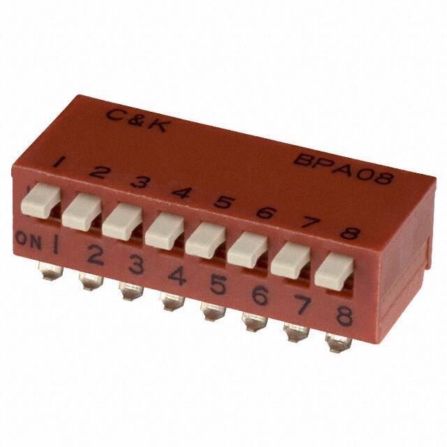 BPA08SK SWITCH PIANO DIP SPST 100MA 5V