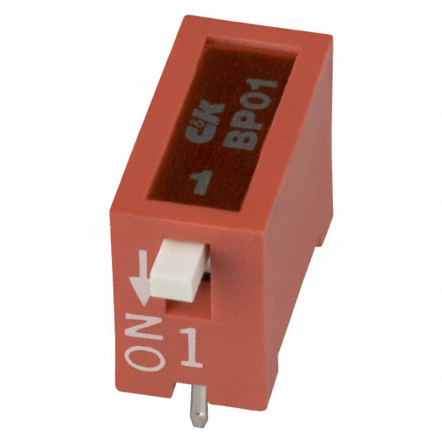 BP01YT SWITCH SLIDE DIP SPST 100MA 5V