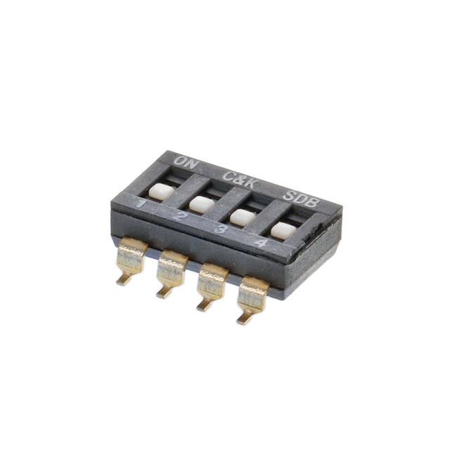 SDB04H0SBD DIP 4P FLUSH ACT. GOLD CONTACT.