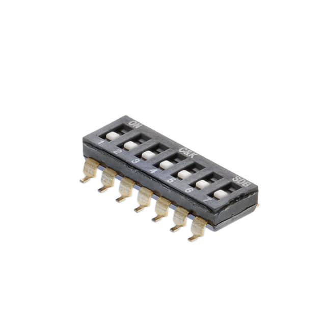 SDB07H0SBD DIP 7P FLUSH ACT. GOLD CONTACT.