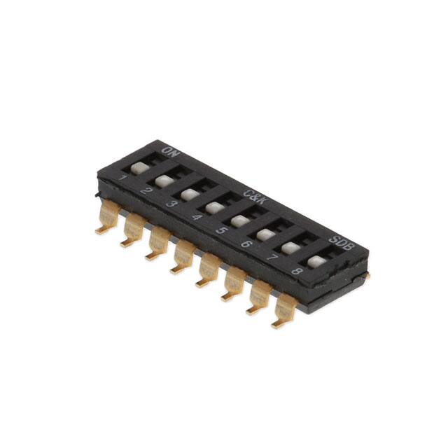 SDB08H0SB DIP 8P FLUSH ACT. GOLD CONTACT.