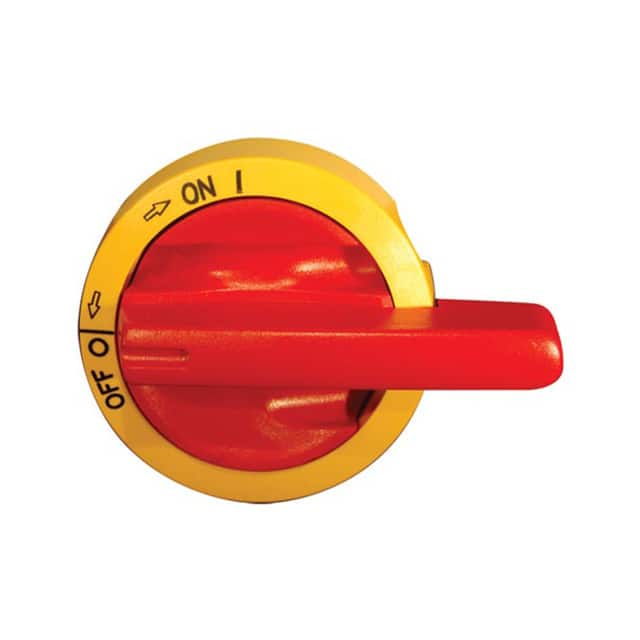 LK11 Y/R U SWITCH KNOB ROUND RED/YELLOW