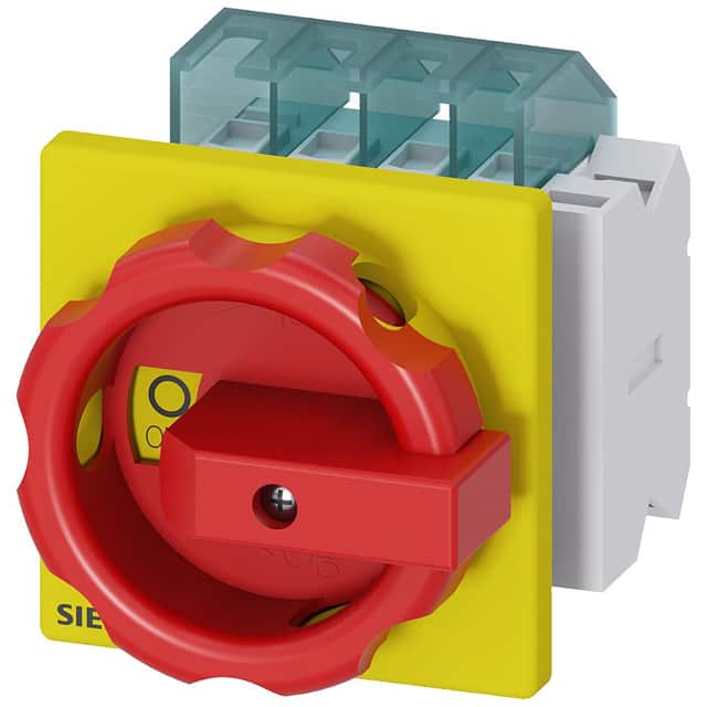3LD2003-1TP53 DISC SW 16A ROT HDL 4HOLE R/Y 3P