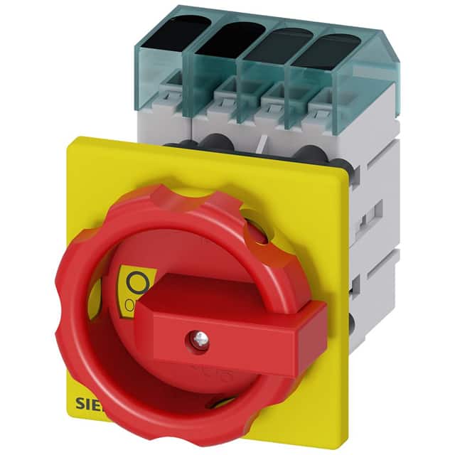3LD3454-0TL53 DISC SWITCH 3P N R/Y ROTARY 63A