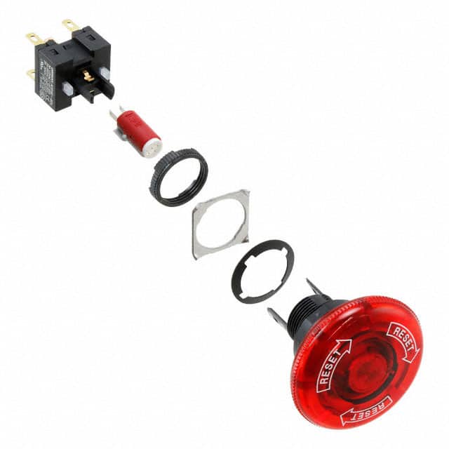A165E-LM-24D-02 SWITCH PUSH DPST-NC 5A 125V