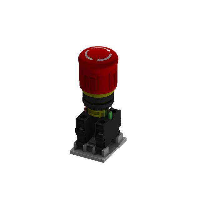 M22E-TSB11-R E-STOP PB-TWIST-1A1B-RED